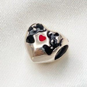 pandora charms，Disney Minnie Mouse & Mickey Mouse Kiss Charm
